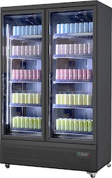 thumbnail of A&S Getränkeühlschrank 1038 Liter mit 2 Flügeltüren | 1253x710x2000 mm | schwarz