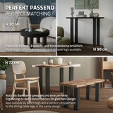 thumbnail of ML-Design 4er Set Tischbeine 42 cm Dunkelgrau, Stahl Industrial Design, I-Form 8×8 cm, höhenverstellbar, Möbelbeine für Couchtisch TV-Möbel