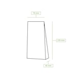 thumbnail of greenbox - Blockbeutel m. Fenster XS, 7,5 x 4,5 x 24 cm, PP-Folie, braun, Clipband, Kraftpapier, 500 St.