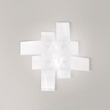 thumbnail of Frida - Aplique de 2 luces E27 de cristal blanco satinado - Estructura cromada, IP20, máx. 2x52W, bombillas excluidas, ancho 50cm