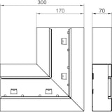 thumbnail of OBO Bettermann Flachwinkel GS-SFS70170RW 6277620