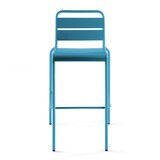 thumbnail of Hochstuhl aus Metall pazifikblau