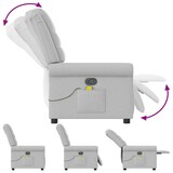 thumbnail of vidaXL Massagesessel Wolkengrau Stoff