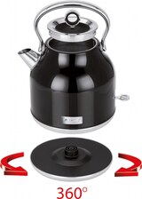 thumbnail of MPM MCZ-93 Hervidor Tetera Agua Eléctrico, 1,7 L, sin BPA, Acero Inox., Resistencia Oculta, Apagado Automático, Negro/Plata, 2200W