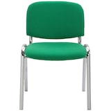 thumbnail of Besucherstuhl Ken Chrom Stoff grün