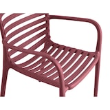 thumbnail of METRO PROFESSIONAL Silla apilable con reposabrazos Gastro Elaria, plástico, burdeos