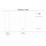 thumbnail of SARMOG COLONNA 1 ANTA KIT L43 P29 H190 in truciolare nobilitato color cemento e ossido bianco