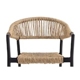 thumbnail of METRO PROFESSIONAL Silla apilable Lario con reposabrazos, aluminio/poliéster, diseño Rope, negro