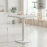 thumbnail of CLP Mesa bistro Freida madeira HBT: 73x70x70 cm branco