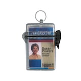 thumbnail of Boitier porte-badge étanche avec attache anneau (lot de 10)