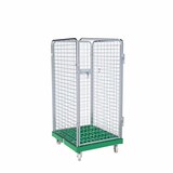 thumbnail of Rollbehälter ADB 1350 KU grün, 724 x 815 mm, 4-seitig, 1 Tür, Cr 3