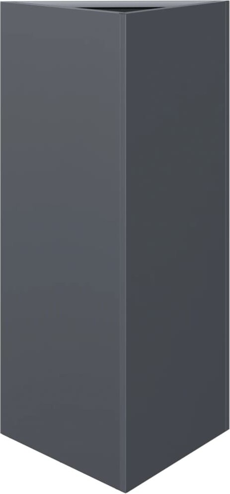 vidaXL Pflanzkübel Anthrazit Dreieckig 40x34,5x70 cm Stahl