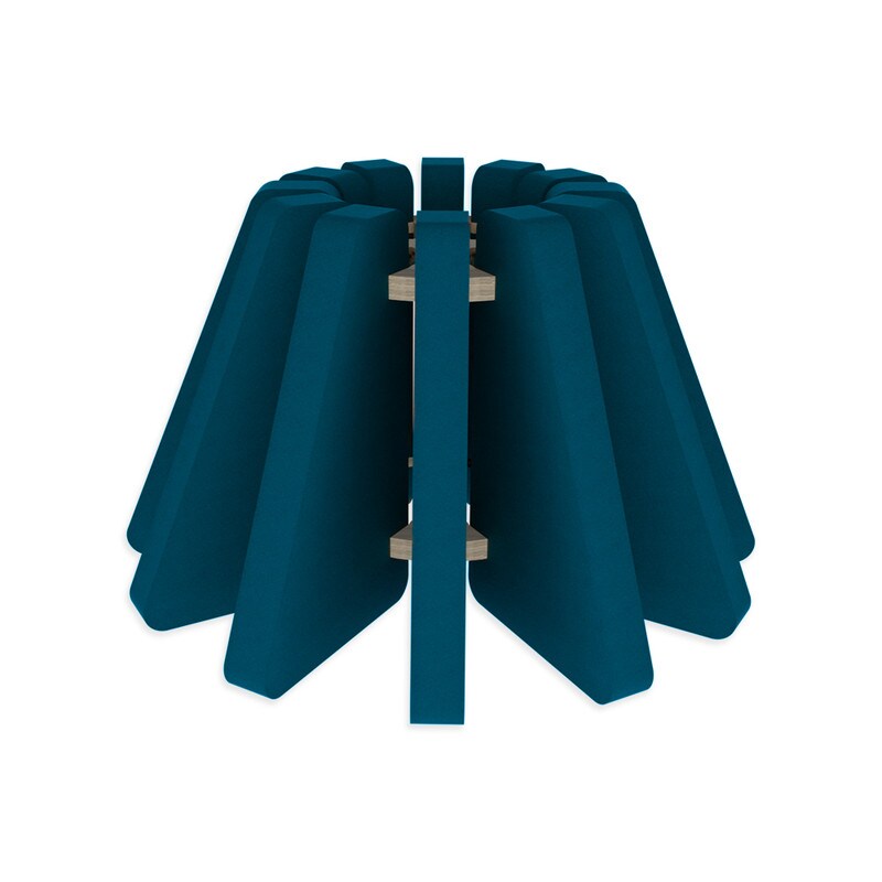 Noverb Design - Lampadario Acustico Fonoassorbente Made In Italy - Serie Mara Color Antracite 58 x 35 cm (d x h)