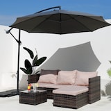 thumbnail of Rebecca Mobili Sonnenschirm mit dezentralem Mast, 3x3 m, Stahl und Polyester, grau