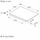 thumbnail of NEFF T68TTV4L0 Induktionskochfeld 80 cm Schwarz mit Rahmen aufliegend