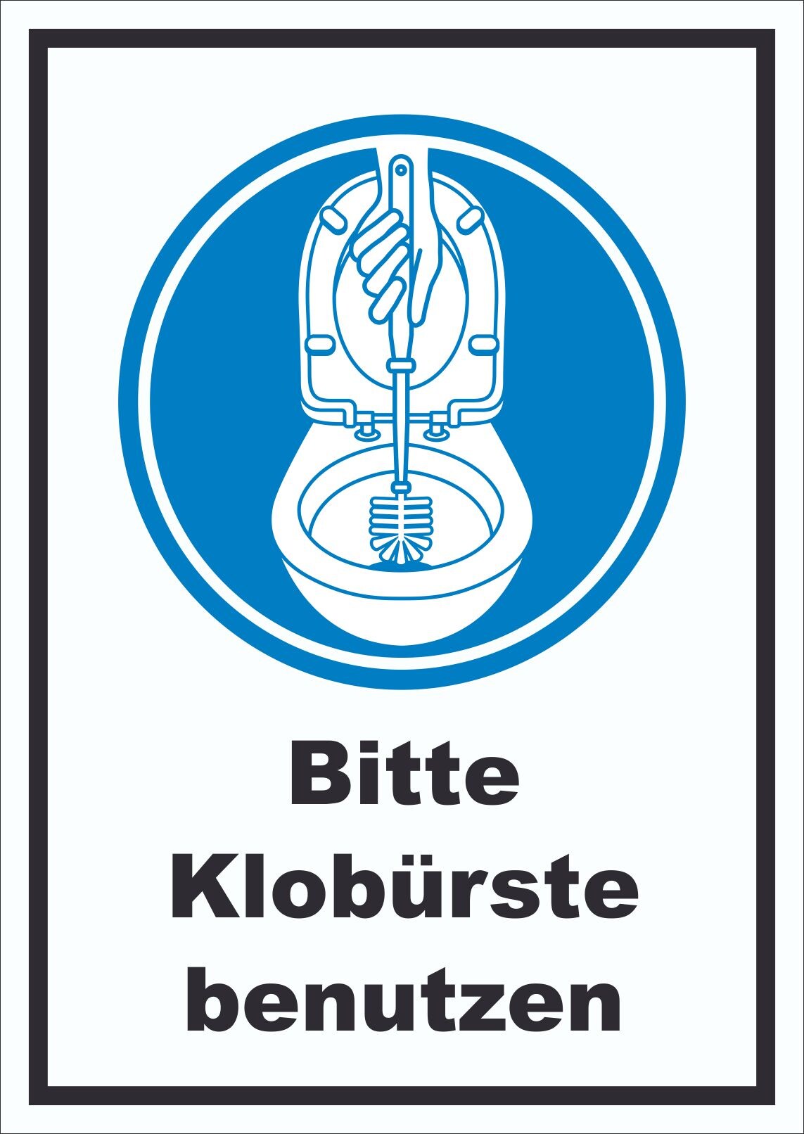Bitte Klobürste benutzen