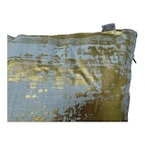 thumbnail of 2-er Deko Kissen Set Grau Gold 40x40 cm Sofakissen für Indoor mit Füllung