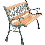 thumbnail of tectake Panchina da giardino Marina, in legno e ghisa 2 posti, 124 x 52 x 74 cm - 401424