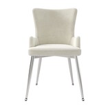 thumbnail of Merax Samt-Esszimmerstuhl(Set, 6 St), 6er-Set, Polsterstühle Küchenstühle luxuriöser Wohnzimmer-Schlafzimmer-Loungesessel , Beige