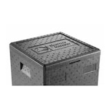thumbnail of thermohauser EPP-thermobox Pizza Maxi met deksel - 86 liter - 59,5 x 59,5 x 36 cm - zwart- extra grote bruikbare ruimte