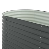 thumbnail of vidaXL Verhoogd tuinbed 240 x 80 x 81 cm Gegalvaniseerd staal Grijs