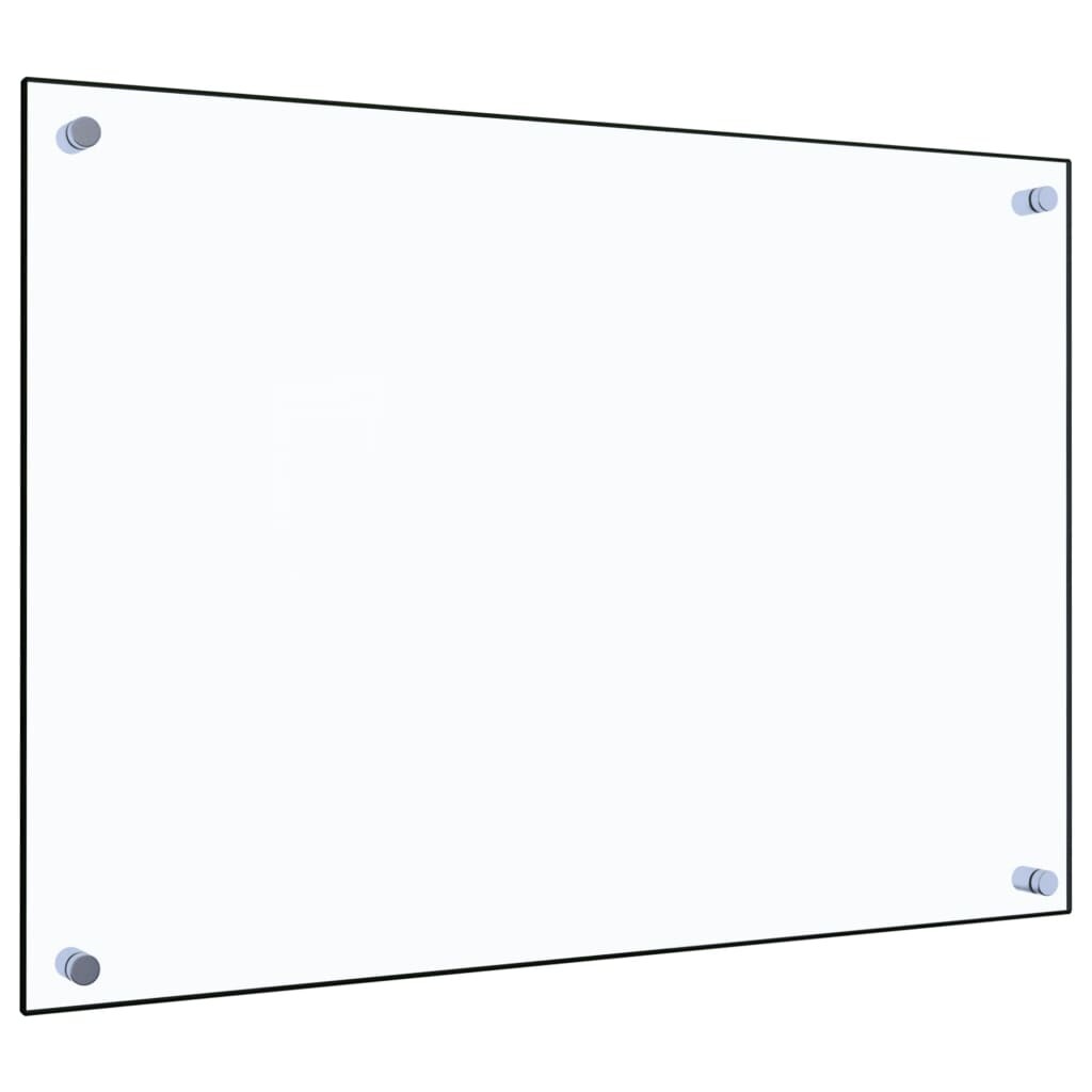 DELUKE® Küchenrückwand Glas - 70x50cm Transparent Wandverklediung Küche Wandschutz Spritzschutz Herdspritzschutz Glasplatte Rückwandküche Küchenwand