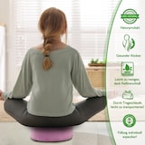 thumbnail of Yogakissen Bodenkissen rund H 14xø31 cm mit Buchweizenschalen Meditationskissen Sportkissen : lila - orchidee