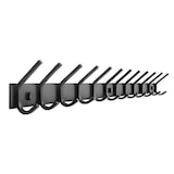 thumbnail of TOJ Living Perchero de pared – 24 ganchos – 94 cm – acero inoxidable – negro mate – colgador