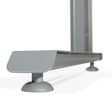 thumbnail of Rocada mesa de oficina serie metal con forma de L derecha 160x120 blanco/blanco