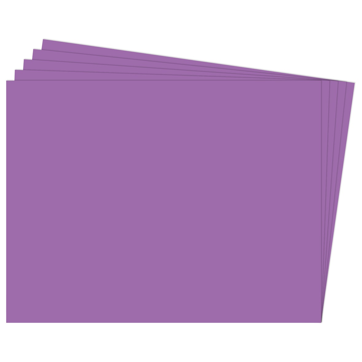 Pacote com 125 cartolinas 50x65cm 180 gramas  roxo