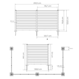 thumbnail of Pannello frangivista da giardino a doghe in polietilene, resistente e facile da montare, per schermare e arredare spazi esterni (4 pannelli)