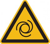 thumbnail of Warnschild, Warnung vor automatischem Anlauf W018 - ASR A1.3 (DIN EN ISO 7010) - 200x1.5 mm Kunststoff