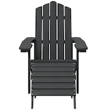 thumbnail of vidaXL Adirondack-Gartenstuhl mit Fußteil HDPE Anthrazit