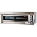 thumbnail of Cleiton® Horno de Pizza Industrial Simple a Gas Butano 8x32 cm con Suelo Cerámico Refractario y Termostato de Calidad | Temperatura 400°C - 10000W