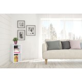 thumbnail of Standregal `Cervino`: 2 Regalfächer, Melaminharzbeschichtung. Schwarz, 30x30x60 cm | Kadima Design