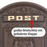 thumbnail of Briefkasten Englischer Postkasten zur Wandmontage braun Nostalgie Antik Stil
