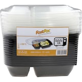 thumbnail of Barquette + couvercle micro-ondable à 2 compartiments 900 ml x 15 Sabert