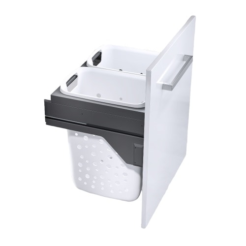 Hailo Wäschesammler 3270841 Laundry Carrier LC Slide SC 66 Liter