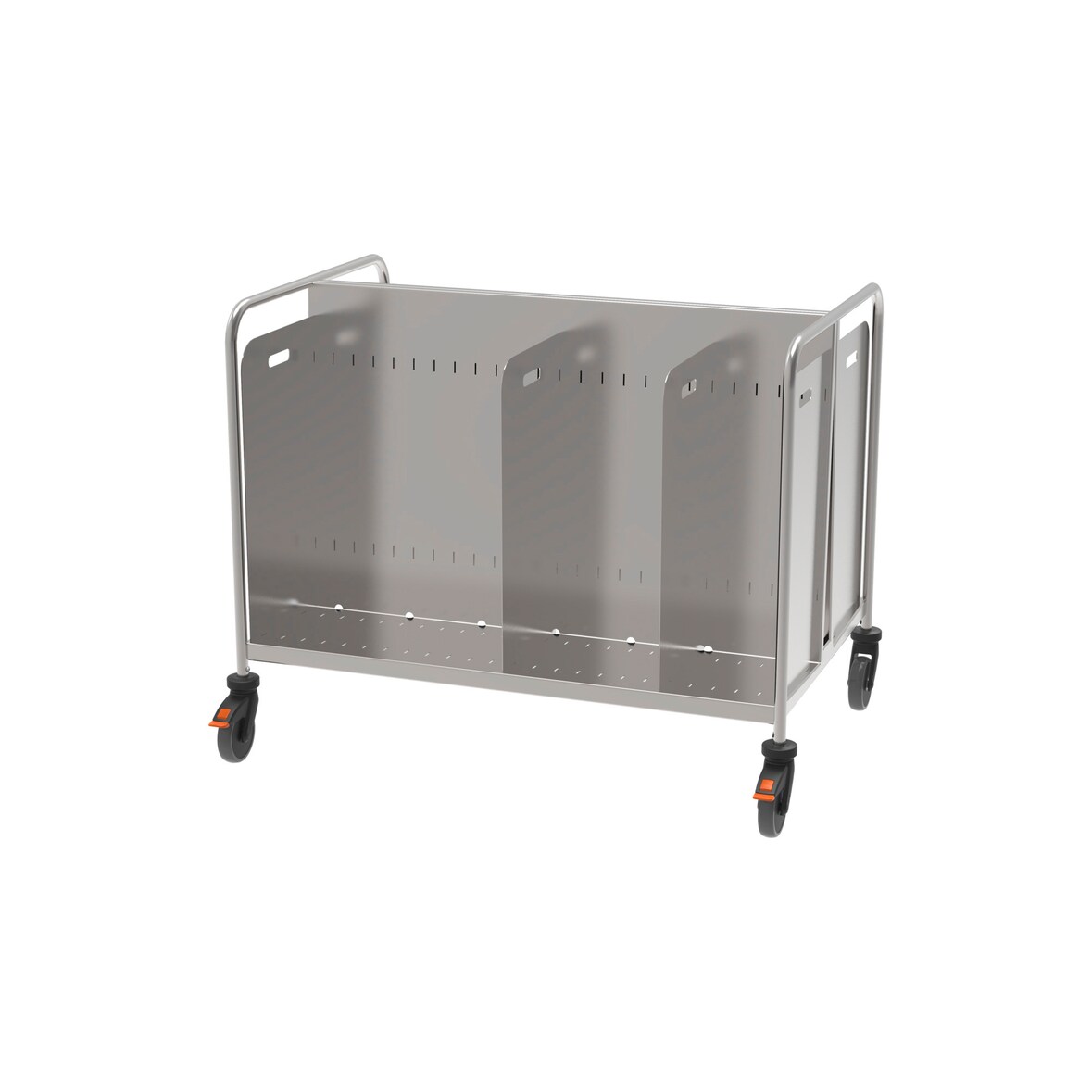 Rieber Stapelwagen, 2-teilig, aus Edelstahl, 1200 x 800 x 970 mm