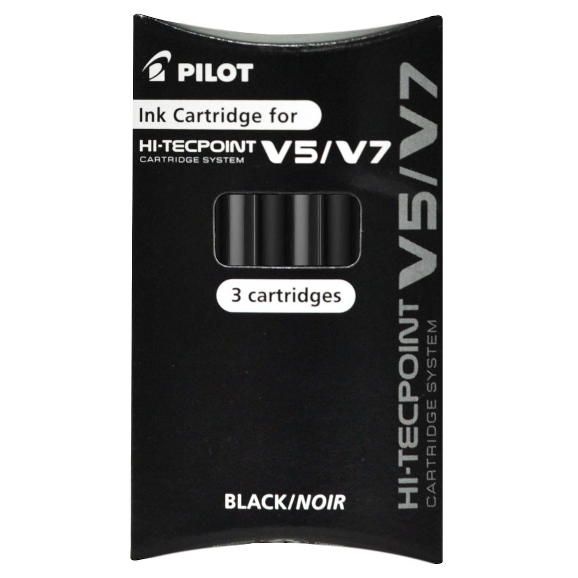 PILOT Pochette de 3 recharges pour V5/V7 BEGREEN encre Noire