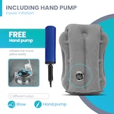 thumbnail of Dayshake Aufblasbares Reisekissen – Multifunktionales Nackenkissen – Inkl. Handpumpe und Aufbewahrungstasche – Für Flugzeug, Zug und Auto