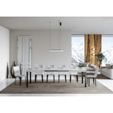 thumbnail of Ausziehbarer Tisch 90 x 140/244 cm, Gestell Everyday, Esche weiß, Anthrazit