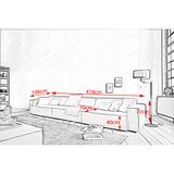 thumbnail of KAWOLA Sofa SAMU Riesensofa Stoff rosa