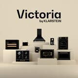 thumbnail of Victoria 4 Zonen Gaskochfeld 4-flammig Sabaf-Brenner Glaskeramik Schwarz