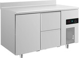 thumbnail of A&S Kühltisch -2 bis +8°C 1400x700x850mm mit 1x Tür und 1x zwei Schubladen u. Aufkantung