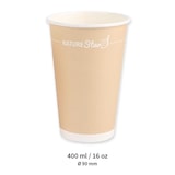 thumbnail of Kaffeebecher Only Paper aus Pappe 400 ml Ø 9 cm vollständig recyclebar 1000 Stück