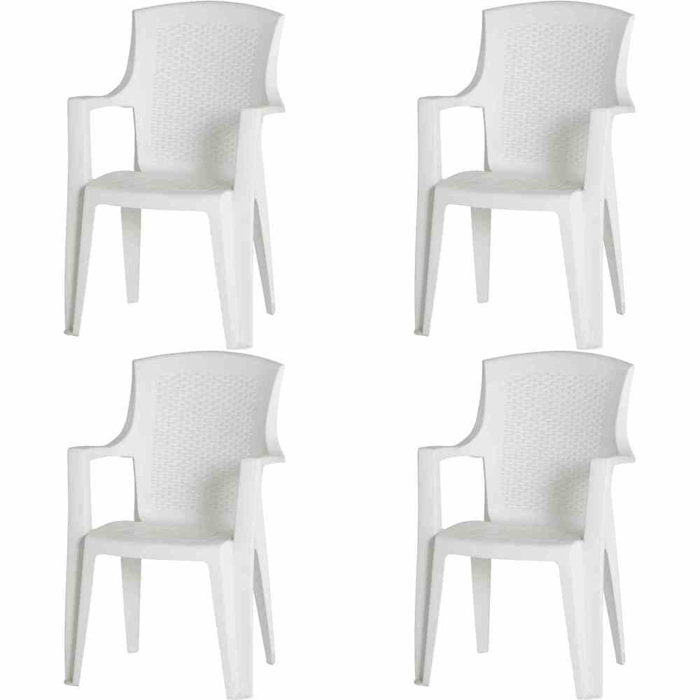 PROGARDEN Eden SET 4x St-Ses weiß M73532