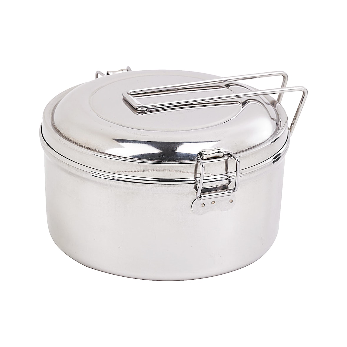 Firstpack IBEN900 Lunch-box NoxBox tondo in acciaio inox con coperchio Ø 14cm H76mm 900ml - 6pz