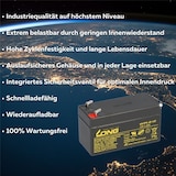 thumbnail of Bleiakku 12V 1,2Ah kompatibel Alarmanlage Jung AGM VdS