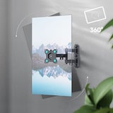 thumbnail of ONKRON Braccio Porta TV 10-35", fino a 20 kg, VESA 75x75 a 100x100 mm, Supporto a Muro Inclinabile, Rotante e Girevole R4-B Nero